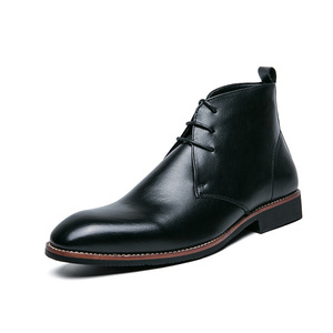 Zapatos de Hombre, Estilo Coreano, Punta Puntiaguda, Casuales, de Cuero, Estilo Británico, Botas de Cuero para Hombre, Novedad 2026 - Product Image 5