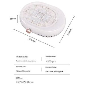 Aspirateur de poussière d'ongles silencieux 45000 tr/min, machine à aspiration puissante, extracteur de poussière professionnel pour manucure en ABS - Product Image 6