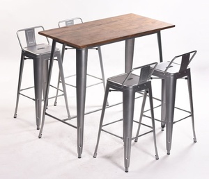 Tabouret de <span class=keywords><strong>bar</strong></span> moderne en métal empilable pour <span class=keywords><strong>extérieur</strong></span>, <span class=keywords><strong>avec</strong></span> housse amovible, robuste, pour la maison, l'hôtel, le centre commercial, les mariages, les parcs et les salles de sport - Product Image 2