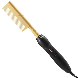 Plancha de pelo eléctrica con peine de cobre, rizador de pelo con calentamiento rápido para cabello húmedo y seco, multiestilizador - Product Image 5