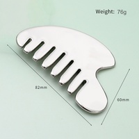 Outils de massage Gua Sha en métal pour le visage, outils de massage Gua Sha en acier inoxydable pour la relaxation de la tête, du visage et du corps, soins de la peau