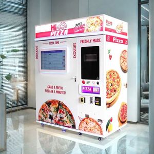 Distributeur automatique intelligent de pizzas chaudes pour intérieur, avec écran tactile, paiement par pièces, code QR, surveillance à distance et gestion cloud - Product Image 1