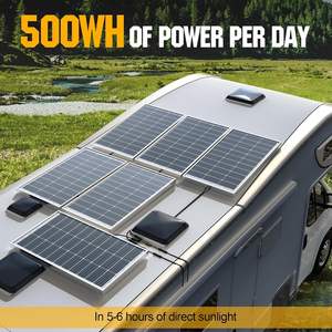 Tisun 분할 셀 95W 100W 태양 광 발전 시스템 태양 전지 패널 이중 전계 발광 테스트 보장 및 보안 - Product Image 2