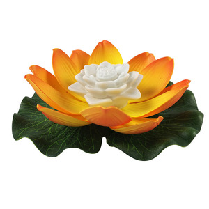 18Cm Hoa Trang Trí Nhân Tạo Nổi LED Điện Sen Nước Hoa Sông Đèn Lồng - Product Image 2