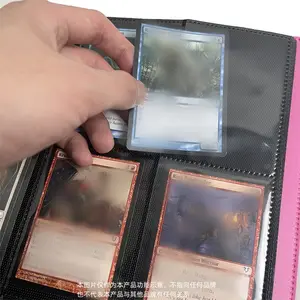 Wholesale Custom Pink Color Trading Card Sleeve Binder 9 Pockets For Display Only