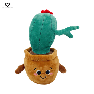 Peluche a Forma di Pianta in Vaso con Rosa Rossa, Bambola Morbida con Occhi Sorridenti, Imbottitura in Cotone PP, Lavabile - Product Image 3