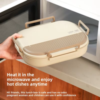 Boîte à lunch japonaise Lekfre rose en acier inoxydable 304 à double étage, sans BPA, compatible micro-ondes, multifonctionnelle, hermétique, design moderne