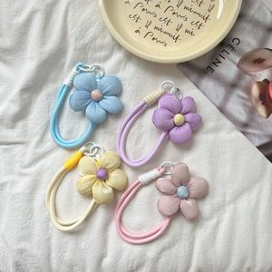 สายคล้องโทรศัพท์มือถือ Cloudecor สายรัดข้อมือไนลอน รักษาสิ่งแวดล้อม ทนทาน สีสันสดใส พร้อมอะแดปเตอร์ พวงกุญแจ ป้องกันการสูญหาย น่ารัก ลายดอกไม้ - Product Image 1