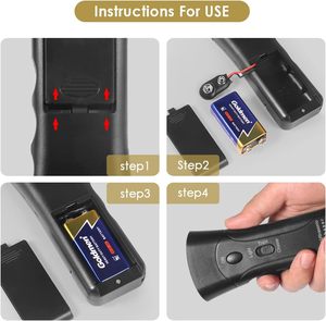 Dispositif <span class=keywords><strong>anti</strong></span>-<span class=keywords><strong>aboiement</strong></span> à ultrasons pour chien Répulsif pour chien USB Rechargeable Répulsif pour chien Dispositif de dressage <span class=keywords><strong>longue</strong></span> <span class=keywords><strong>portée</strong></span> - Product Image 4