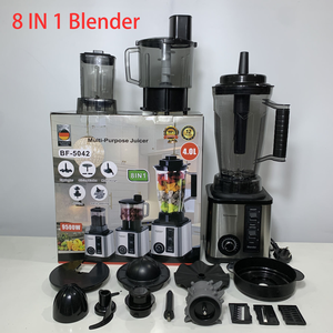 Licuadora de Frutas Frescas 8 en 1 de Tendencia 2026, Licuadora Eléctrica Comercial Negra de Alta Resistencia para Cocina, 4L, Trituradora de Acero Inoxidable 5+ - Product Image 6