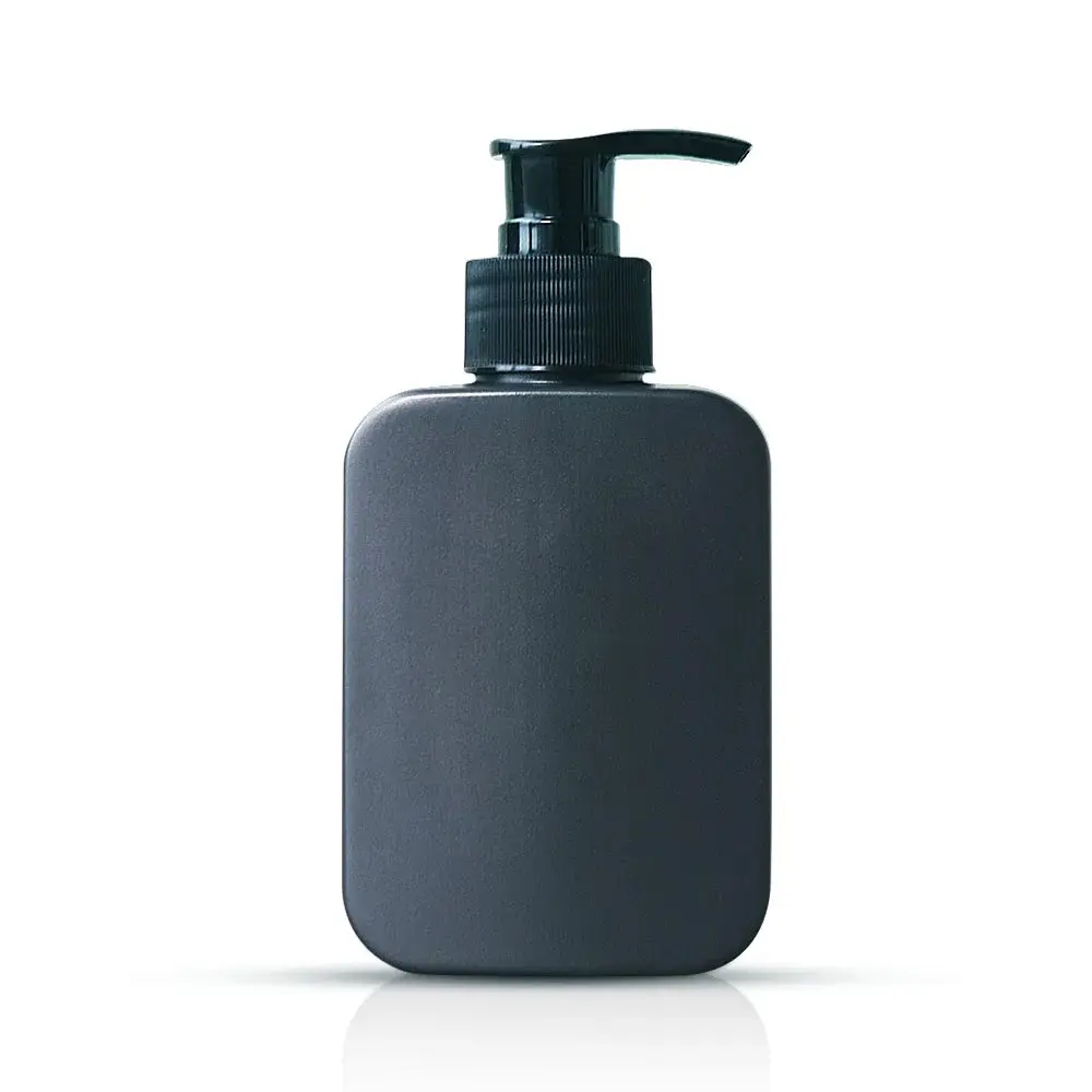 150 мл 200 мл матовая Черная Квадратная бутылка с распылителем для шампуня лосьон для тела очищающее средство для лица Косметическая упаковка OEM
