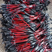 14AWG SAE قابس 2-دبوس موصل سريع 30-PVC تغلف 3A شحن سريع تمديد كابل جديلة التدريع الأسلاك الإلكترونيات