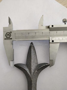 Ouya รั้วเหล็กหล่อสำหรับตกแต่งสวนเป็นมิตรกับสิ่งแวดล้อมป้องกันการเกิดสนิมพอดีกับ5/8 "รั้วเหล็กสามจุด - Product Image 4