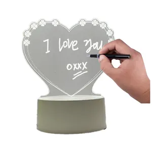 XUGUANG High quality acrylic erasable writing board led bedside lamp with usb port - touch control table