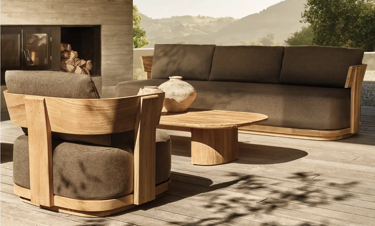 Sassanid Outdoor New Arrival Patio Garden Luxury Hotel Outdoor Furniture Solaro Teak Lounge Chair