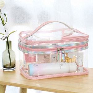 Daily Life Cheap Item Beauty Transparent Pouch Make up Case Waterproof PVC Cosmetic <b>Bags</b> for Women - Product Image 5
