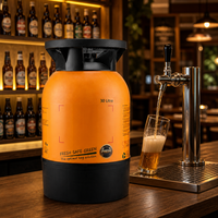 Fût à bière réutilisable en plastique HDPE de 30L, écologique, anti-explosion, qualité alimentaire, pressurisé 15 bars, vente en gros