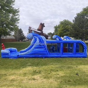 Gmy inflatables Inflatable + Viking + Tàu + trượt Combo nafukovaci skluzavka castillo hinchable thương mại trượt nước Inflatable - Product Image 4