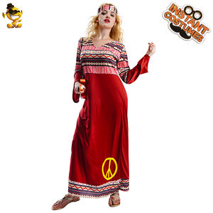 Costume <span class=keywords><strong>de</strong></span> fête <span class=keywords><strong>hippie</strong></span> pour femme, tenue <span class=keywords><strong>de</strong></span> cosplay, costume <span class=keywords><strong>de</strong></span> fleuriste - Product Image 3