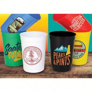 Gobelets de stade personnalisés bleu marine et noir sans BPA, 24 oz, en matériau recyclé numérique, promotionnels, pour le sport, les enfants et l'été – Vente en gros - Product Image 6