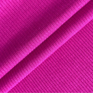 Tela de punto acanalado 1x1 de poliéster teñido en hilo, cómoda, para cuellos, puños, chaquetas, monos y ropa deportiva. - Product Image 6