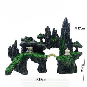 Decoratieve Voorwerpen En Benodigdheden Gesimuleerde Kunstmatige Rotstuin Creatieve <span class=keywords><strong>Aquarium</strong></span> Tuinbouw Hars Rotstuin Huisdier Decoreren Accessoire - Product Image 3