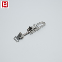 Attache de serrage robuste en acier inoxydable 304 pour tuyau de cheminée cylindrique européen, avec boulon long et loquet à bascule réglable