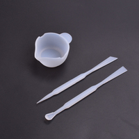 Nouvelles idées : Mini coupelle distributrice en silicone à rainures, outils de mélange de couleurs UV pour résine DIY, outils de pâtisserie, mini bâtonnets d'agitation