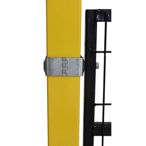 Clôture de sécurité premium en acier soudé à mailles en V incurvées 3D fiables, pour allées et chantiers de construction, modélisation 3D - Product Image 3