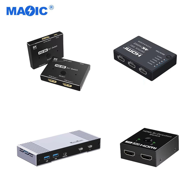 In Stock HDMI Switch 4K 60Hz High Speed HDMI Splitter 3x1 3 in 1 Out UHD with Remote Controller Infrared Cable HDMI Switcher
