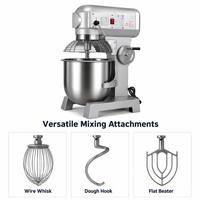 20L Planetaire Mixer, professionele kwaliteit, kantelbare kop, deegmixer voor bakkerijen, standmixer, spiraalmixer