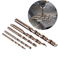 Jeu de forets hélicoïdaux à queue droite M35 HSSCO de haute qualité pour le perçage du métal et de l'acier inoxydable, outils CNC
