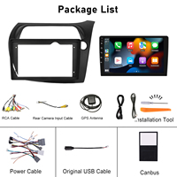 Podofo Double Din 9 ''Android Car Radio Carplay Android Auto pour Honda Civic 2006-2010 RDS HIFI Wholesale EU/US/RU Stock