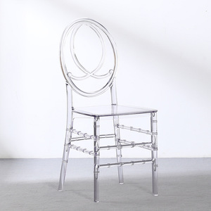 Silla de Bambú de Cristal, Silla de Jardín de Acrílico Transparente, Silla de Comedor Resistente para Exteriores para Adultos - Product Image 2