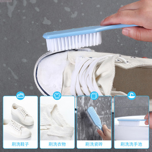 <b>Shoe</b> Brush Set 3Pcs <b>Soft</b> Plastic Bristles For Cleaning And Stain Removal Home Use - Product Image 2