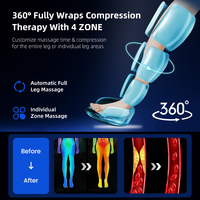 Bottes de pressothérapie professionnelles à 4 chambres pour la récupération sportive, pompe DVT, masseur pneumatique pour les jambes, bottes de compression