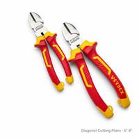 Pince coupante diagonale de précision en acier Cr-V HRC55-62 pour coupe nette des fils, outils d'électricien, d'électronique et d'atelier artisanal