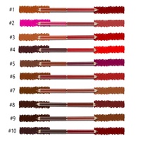 Crayon à lèvres Double face, étiquette privée, sans Logo, vegan, deux en un, crayon à lèvres personnalisé, maquillage, crayon à lèvres
