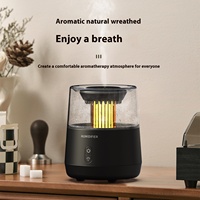 Hxtc88 chandelle goutte de pluie aromathérapie humidificateur d'air électrique huile essentielle parfum diffuseur d'arôme pour bureau maison bureau