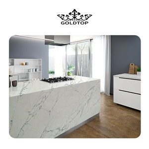 Apartman yenileme ve otel Fit-Outs için cilalı kontrplak tezgah ile GOLDTOP Modern mutfak dolabı - Product Image 4