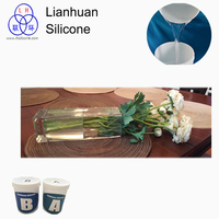 Caoutchouc de silicone RTV-2 transparent pour l'arrangement de fausses fleurs de magnolia