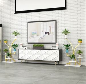 Portafiori a più livelli <span class=keywords><strong>in</strong></span> <span class=keywords><strong>ferro</strong></span> <span class=keywords><strong>battuto</strong></span> per interni, soggiorno e balcone - Product Image 2