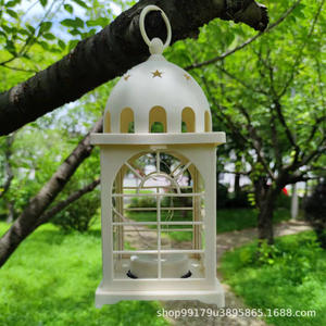 Lanterne <span class=keywords><strong>tempête</strong></span> à bougie <span class=keywords><strong>LED</strong></span> à énergie solaire IP67 treillis creux décoratif de jardin disponible couleur rouge blanc à piles - Product Image 6