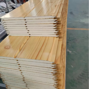 Panneaux sandwich isolants thermiques pour murs extérieurs en <span class=keywords><strong>laine</strong></span> <span class=keywords><strong>de</strong></span> roche, <span class=keywords><strong>prix</strong></span> usine, pour hôtels et parcs - Product Image 3