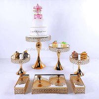 Présentoir à gâteaux en gros, style européen, en forme de carrousel, pour anniversaires, mariages, desserts, fournitures de décoration de gâteaux