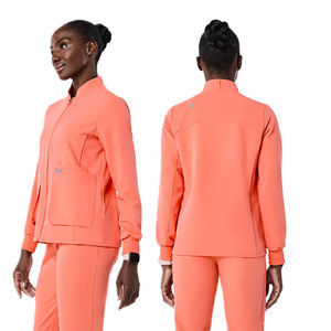 Jogger personnalisé femmes XL hôpital infirmière gommages ensemble tissé bleu sarcelle vert Olive lilas violet pour Auburn Orange médecin - Product Image 5