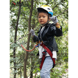 Mosquetón Xinda de acero inoxidable con mecanismo de bloqueo para escalada y via ferrata - Product Image 2