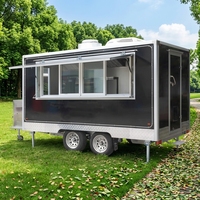 Remorque alimentaire mobile entièrement équipée pour restaurant, chariot à hot-dogs, remorque à café pour snack-bar et camion de restauration rapide