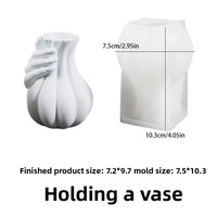 Moule en silicone pour vase ventru de style européen, pour plantes en pot, bricolage, plâtre, ciment, arrangement floral, décoration, résine époxy