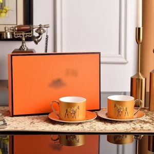 <b>Large</b> Exquisite Bone China Tableware Sets Luxury Classic Design Including Coffee and Cigar Ashtray <b>Gift</b> <b>Boxes</b> for Hotels - Product Image 3